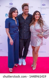 Marbella, Malaga / Spain - July 11 2019 : Marbellla Fashion Show Charity Event in Puerto Banus Marbella with Eva Longoria as ambassador Guest, Gary Dourdan and Lana Parrilla