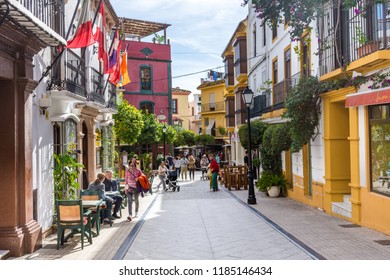 Marbella, Spain - 12 December 2017: Old Town Marbella