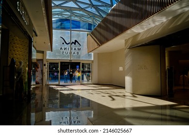 Marbella, Spain April 9, 2022 Marina Banus Shopping Center, Puerto Banus