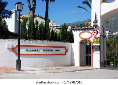 MARBELLA, SPAIN - MAY 12, 2009 - Entrance To The Marbella Country Club In Nueva Andalucia, Marbella, Spain - May 12, 2009