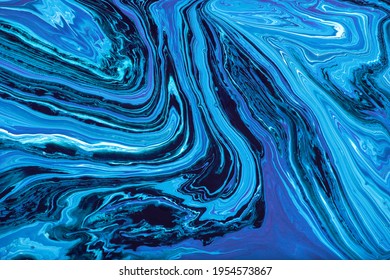 marble abstract background texture. Abstract ocean. Natural Luxury. Creative abstract hand painted background, wallpaper, texture, close-up fragment of acrylic painting. Acrylic swirls
