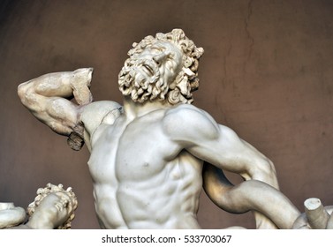 Marble ancient statue of Laocoon and his Sons in Vatican