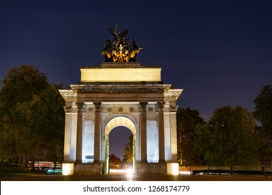 The Marble Arch, Designed In 1825 By John Nash, Located In Central London, UK