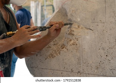 Marble Carving With Air Chisel