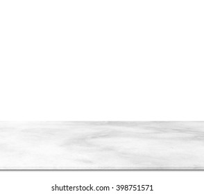 Marble Counter Isolated On White Background.