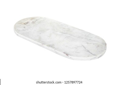 Marble Cutting Board Isolated On White Background