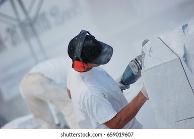 Marble Cutting Worker