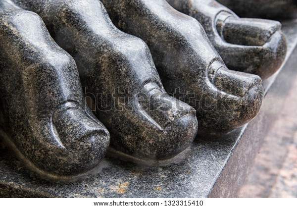 Marble Fingers On Feet Atlants Statues Stock Photo Edit Now