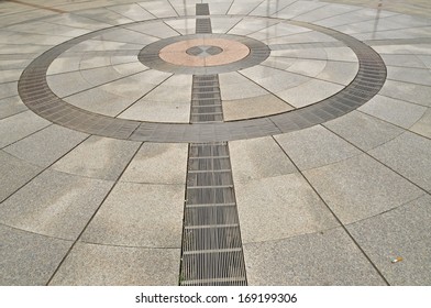 Marble Floor In The City Square 