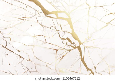 Marble with golden texture background vector illustration design for wedding invitation card, banner, cover, luxury pattern template - Shutterstock ID 1105467512