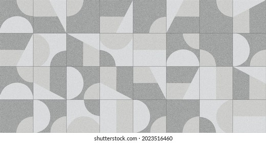 Marble kitchen and bathroom wall tile with abstract mosaic geometric pattern use in graphic design and wallpaper  - Shutterstock ID 2023516460