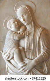 Marble Sculpture Virgin Mary Baby Jesus Stock Photo 87411320 | Shutterstock