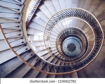 Marble spiral staircase in Warsaw - Powered by Shutterstock
