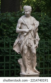 Marble Statue Of Allegory Of Noon In Summer Garden, Saint Petersburg, Russia