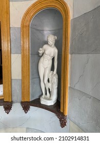 Marble Statue Female Nude Located At The Belmont Mansion