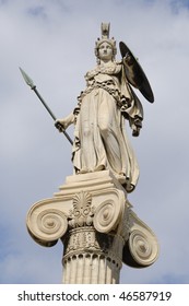 Marble statue of the goddess Athena