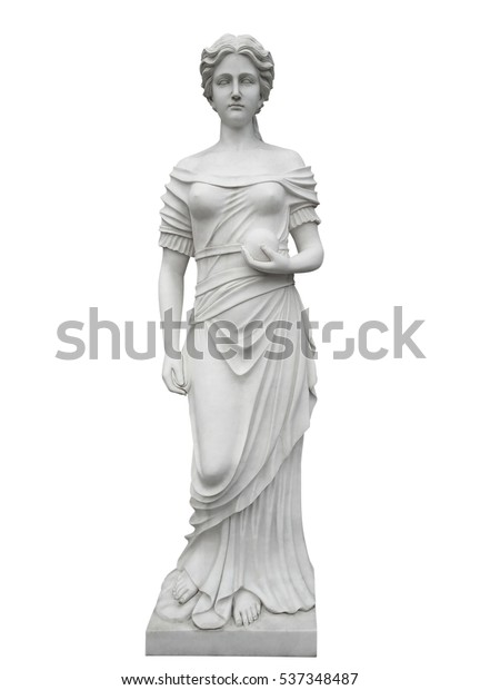 Marble Statue Isolated On White Clipping Stock Photo (Edit Now) 537348487