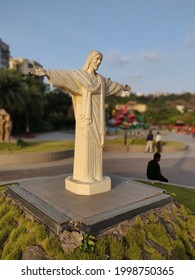 The Marble Statue Of Jesus Christ In The Park