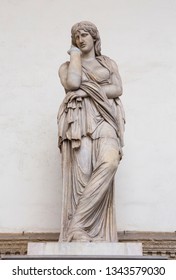 Marble Statue Of Thusnelda In The Loggia Dei Lanzi, Florence, Italy.  September 19th 2018