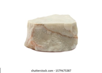 Marble Stone Isolated On White Background.                    