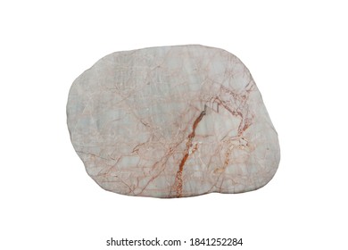 Marble Stone Slab Isolated On A White Background. 