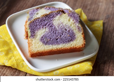 Marble Taro Butter Cake