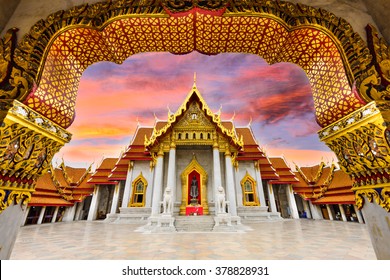 Marble Temple of Bangkok, Thailand. - Shutterstock ID 378828931
