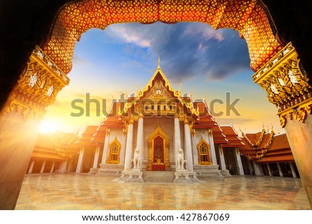 The Marble Temple, Wat Benchamabopitr Dusitvanaram Bangkok THAILAND