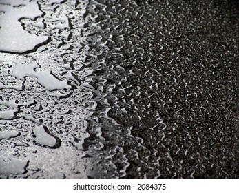 Marbled rain drops
