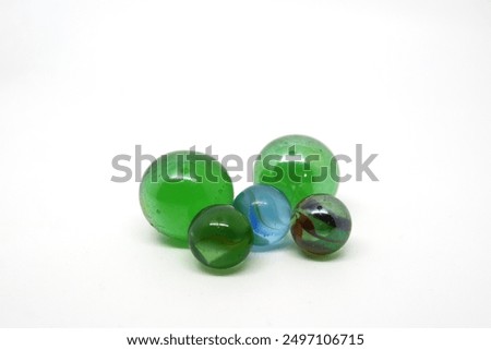 marbles with various patterns, colour and sizes