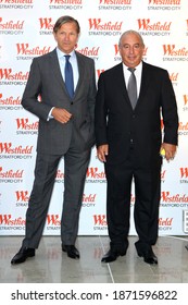 Marc Bolland and Philip Green attend the Westfield Stratford City launch on September 13, 2011 in London, England.