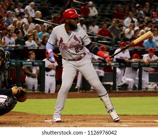 Marcell Ozuna  Left Fielder For The Saint Louis Cardinals At Chase Field In Phoenix,AZ,USA July 2,2018.