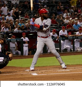 Marcell Ozuna Left Fielder For The Saint Louis Cardinals At Chase Field In Phoenix,AZ,USA July 2,2018.