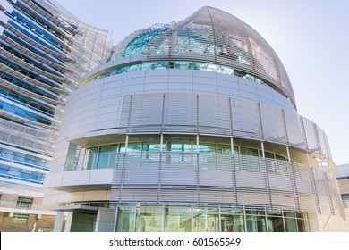 March 14, 2017, San Jose, California/USA - Close Up Of The Modern City Hall Building Of San José On A Sunny Day, Silicon Valley, California