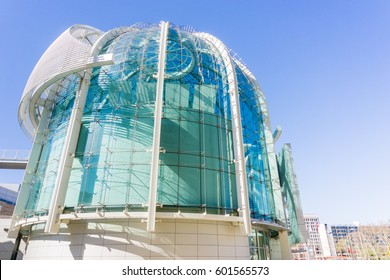 March 14, 2017, San Jose, California/USA - Close Up Of The Modern City Hall Building Of San José On A Sunny Day, Silicon Valley, California