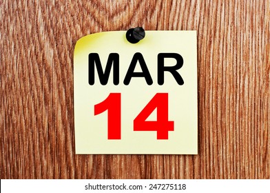 March 14 Calendar. Part of a set