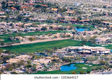 March 17, 2019 Palm Desert / CA / USA - Aerial View Of Big Horn Resort And Golf Club In Coachella Valley