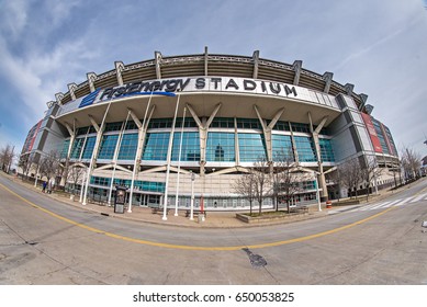 March 2017 Clevelan Ohio - Cleveland Brouwns NFL Stadium At Daytime