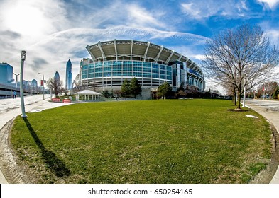 March 2017 Clevelan Ohio - Cleveland Brouwns NFL Stadium At Daytime