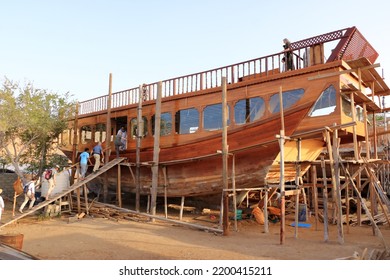 March 21 2022 - Sur In Oman: Building A Wooden Dhow In A Boatyard