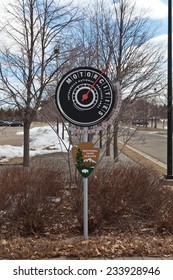 March 24. 2014. Sign. The Walter P. Chrysler Museum In Auburn Hills, Michigan. USA.