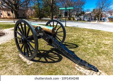 MARCH 26, 2018 - Canon In Front Of President Lincoln's Cottage At The Soldiers' Home, Known Today As The Armed Forces Retirement Home, National Monument, Washington D.C.