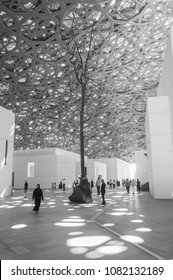 March 29th 2018, Abu Dhabi UAE,  The Beautiful Architecture Of Louvre Museum In Abu Dhabi.