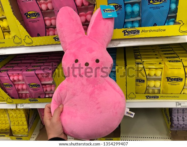 peeps giant plush bunny