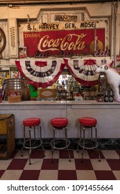 MARCH 6, 2018 - Old Fashioned Soda Fountain, Jefferson General Store - Texas Americana, Jefferson, Texas