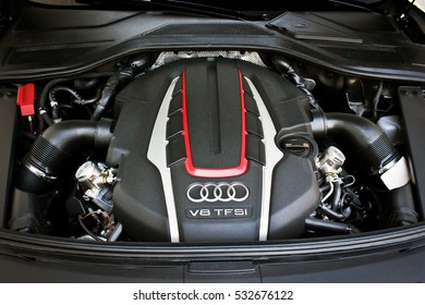 March 7, 2010; Kiev, Ukraine; Engine Audi S8 V8 TFSI