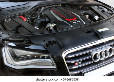 March 7, 2010; Kiev, Ukraine; Engine Audi S8 V8 TFSI