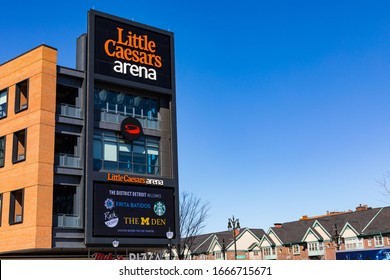March 7, 2020. Little Caesars Arena. Little Caesars Arena is a Multi-purpose Arena in Midtown Detroit. Detroit, Michigan. USA.