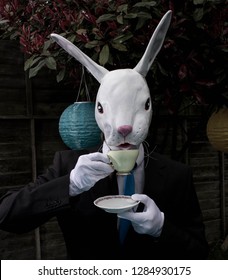 March Hare Drinking Tea 