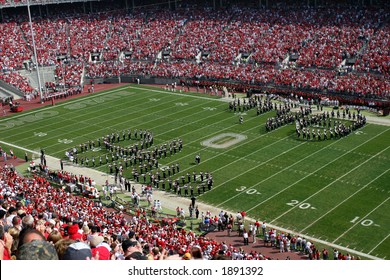 Marching band before game perform script Ohio